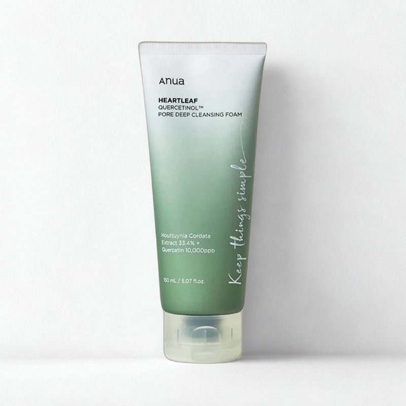 Anua Heartleaf Quercetinol Cleansing Foam – Deep pore cleanser for acne-prone skin | The Velvet Method