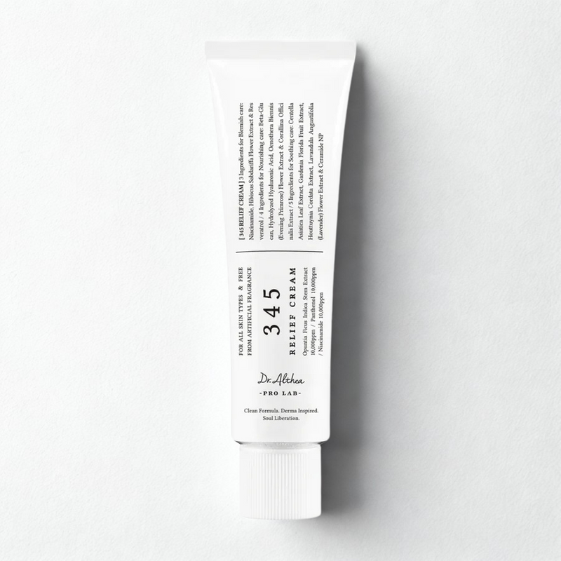 Dr. Althea 345 Relief Cream – Lightweight post-acne moisturizer for sensitive skin | The Velvet Method