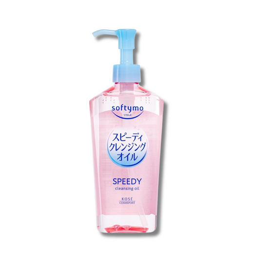 Kose Softymo Speedy Cleansing Oil 240ml – Lightweight oil cleanser with organic plant oils for makeup removal and smooth, refreshed skin | The Velvet Method