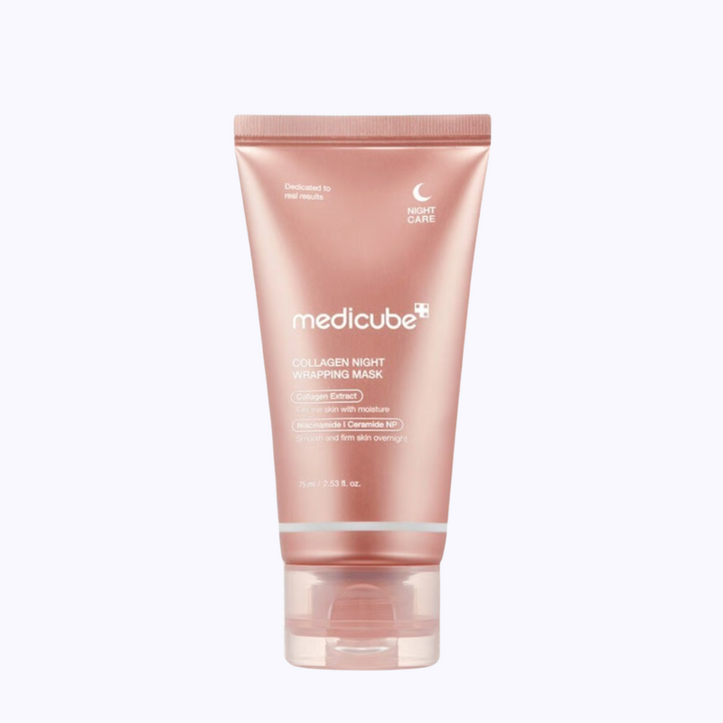 medicube Collagen Night Wrapping Mask – Peel-off overnight collagen mask that boosts elasticity, hydration, and glow for sensitive skin