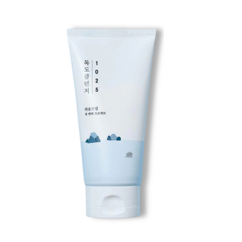 ROUND LAB 1025 Dokdo Cleanser 150ml – pH-balanced foamy cleanser with deep sea minerals, hyaluronic acid, and ceramides for sensitive and all skin types | The Velvet Method